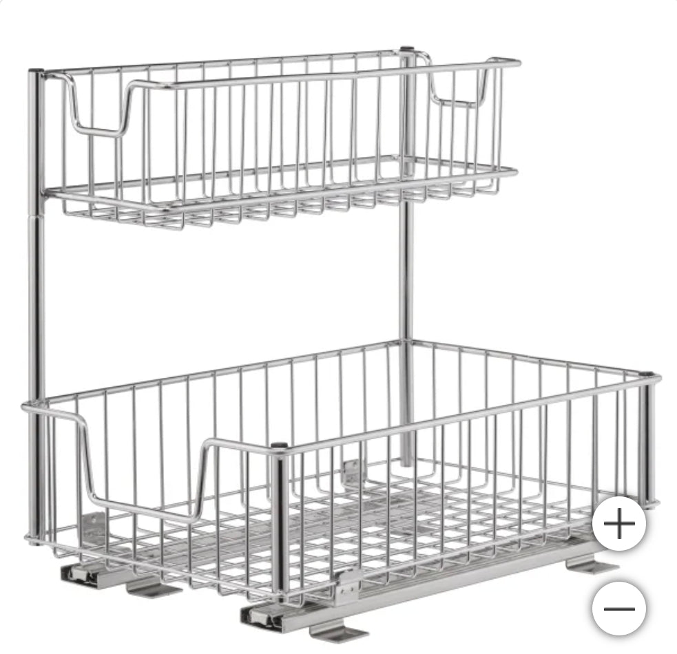 Sliding draw organizer