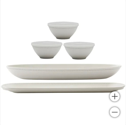 5pc melamine set with lids