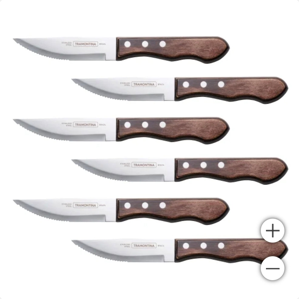 Tramontina 6pc Jumbo Steak knives