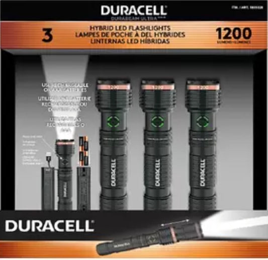 Durracell 1200 watts LED Flashlights